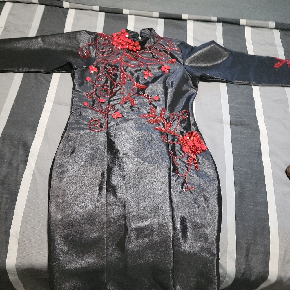 Dress. Handmade dress. Detailed embroidery.  Worn once for photoshot.